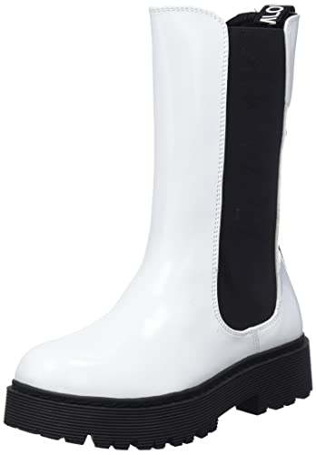 REPLAY Jungen Mädchen MIZAR Halblange Stiefel, 061WHITE, 30 EU von Replay