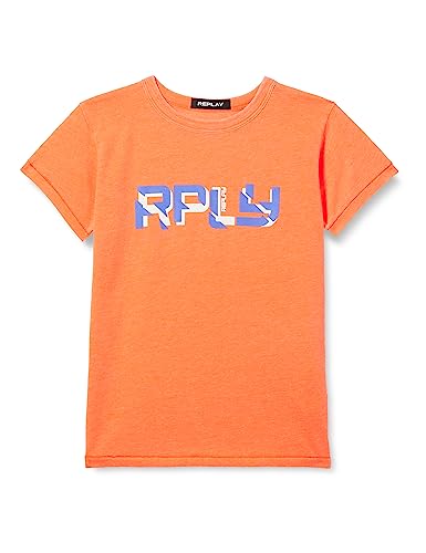 REPLAY Jungen SB7360 T-Shirt, 648 Melon, 14A von Replay