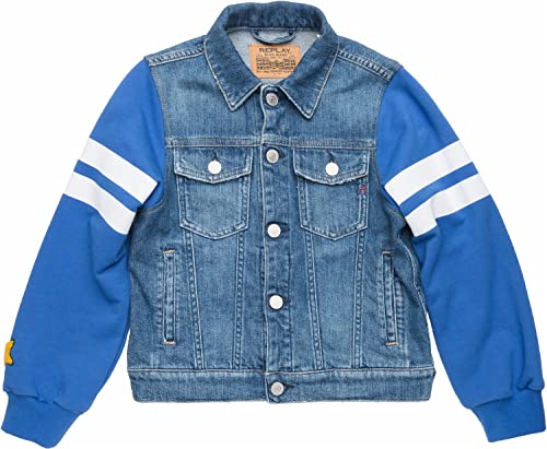 REPLAY Jungen SB8042 Jeansjacke, 009 MEDIUM Blue, 4A von Replay