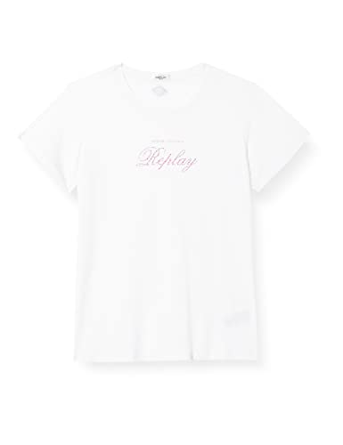 REPLAY Mädchen SG7479 T-Shirt, Weiß (001 White), 14A von Replay