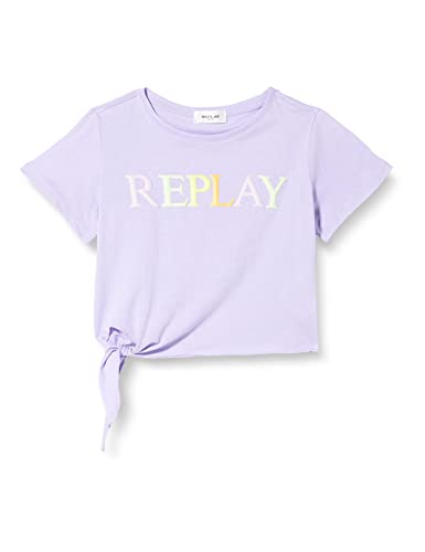 REPLAY Mädchen SG7511 T-Shirt, 921 Lavander, 10A von Replay