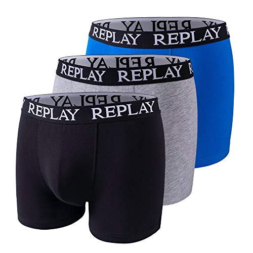 Replay 3-Pack Basic Boxers Mehrfarben - Große L von Replay