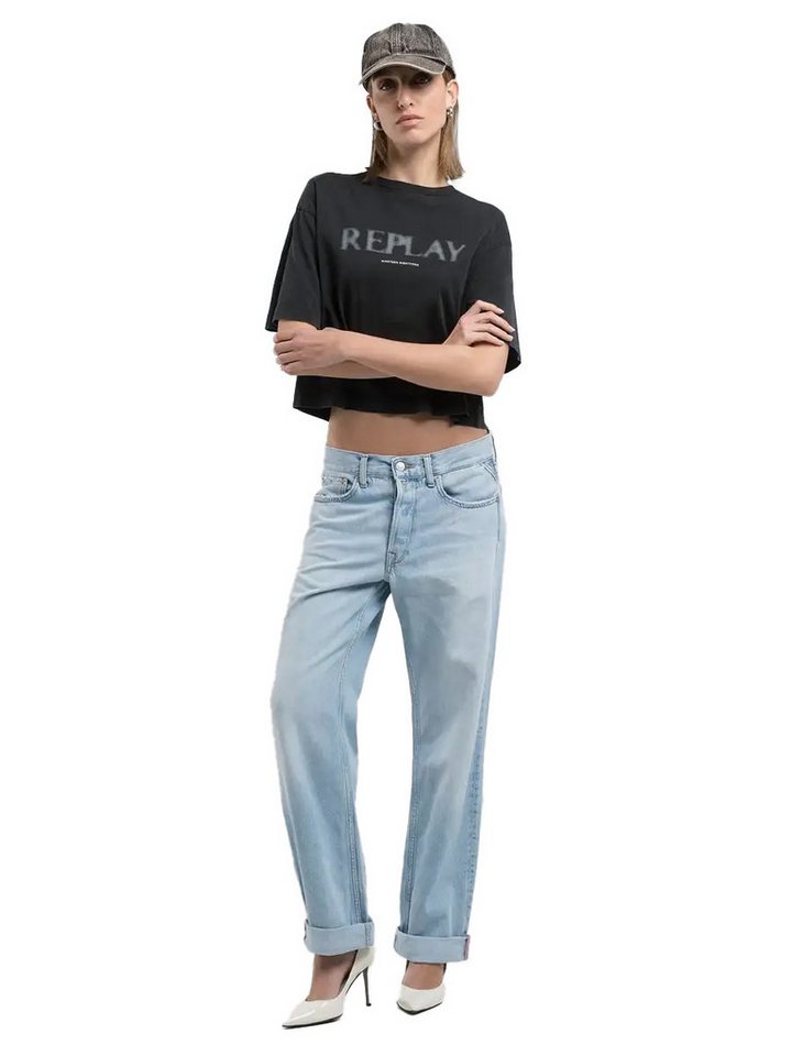 Replay 7/8-Caprijeans Boy-Fit Jeans Aubry, blau von Replay