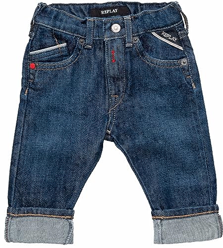 Replay Baby Jungen Jeans mit Umschlagbund, Medium Blue 009-1 (Blau), 6 Monate von Replay