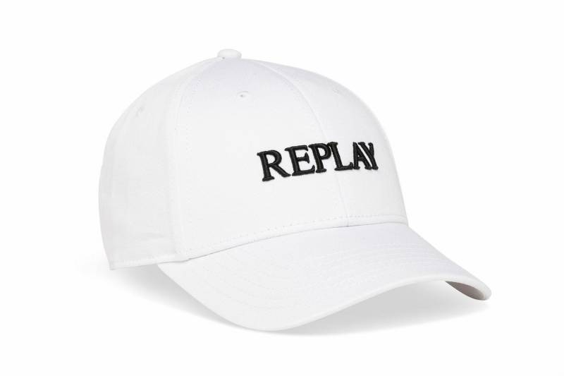 Replay Baseball Cap COMPONENTE NATURALE mit Logo-Stickerei von Replay