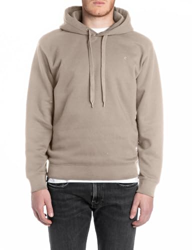 Replay Herren Hoodie Sportlich, Stone 829 (Beige), L von Replay