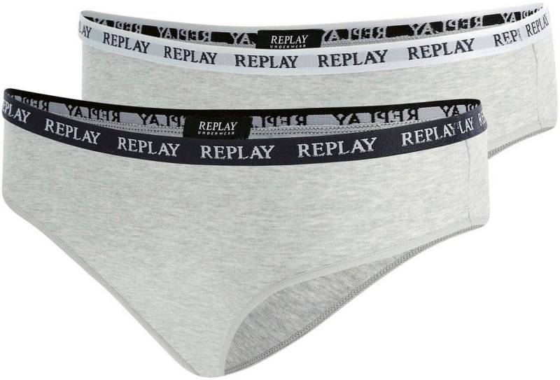 Replay Bikinislip LADY SLIP Style 1 T/C 2pcs waterfall pack (Packung, 2er) mit Logoschriftzug von Replay
