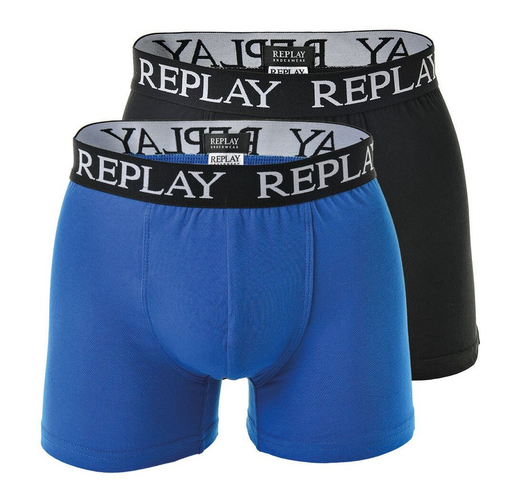 Replay Boxer Herren Boxer Shorts, 2er Pack - Trunks, Cotton von Replay