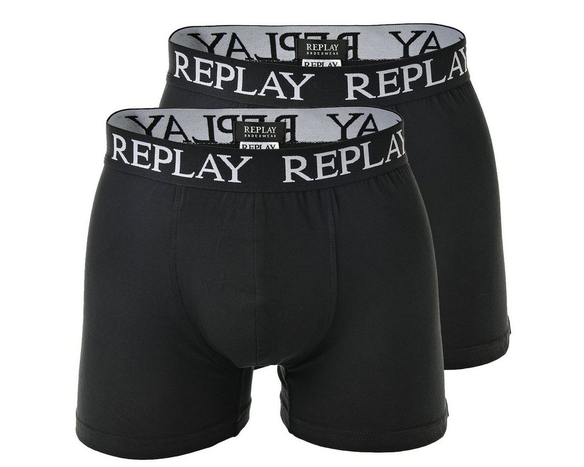 Replay Boxer Herren Boxer Shorts, 2er Pack - Trunks, Cotton von Replay