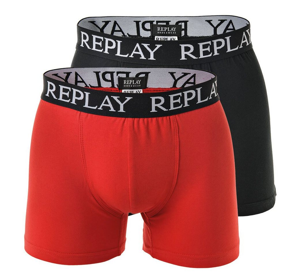 Replay Boxer Herren Boxer Shorts, 2er Pack - Trunks, Cotton von Replay