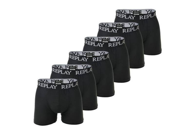 Replay Boxer Herren Boxershort 6er Pack Baumwollmischung (Packung, 6er Pack) von Replay