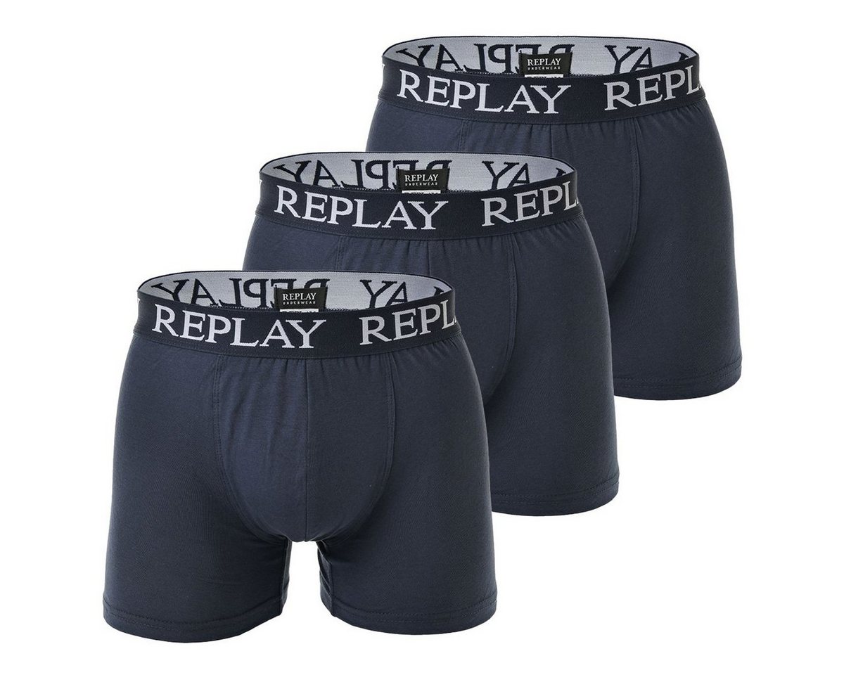 Replay Boxer Herren Boxershorts, 3er Pack - Unterhosen von Replay