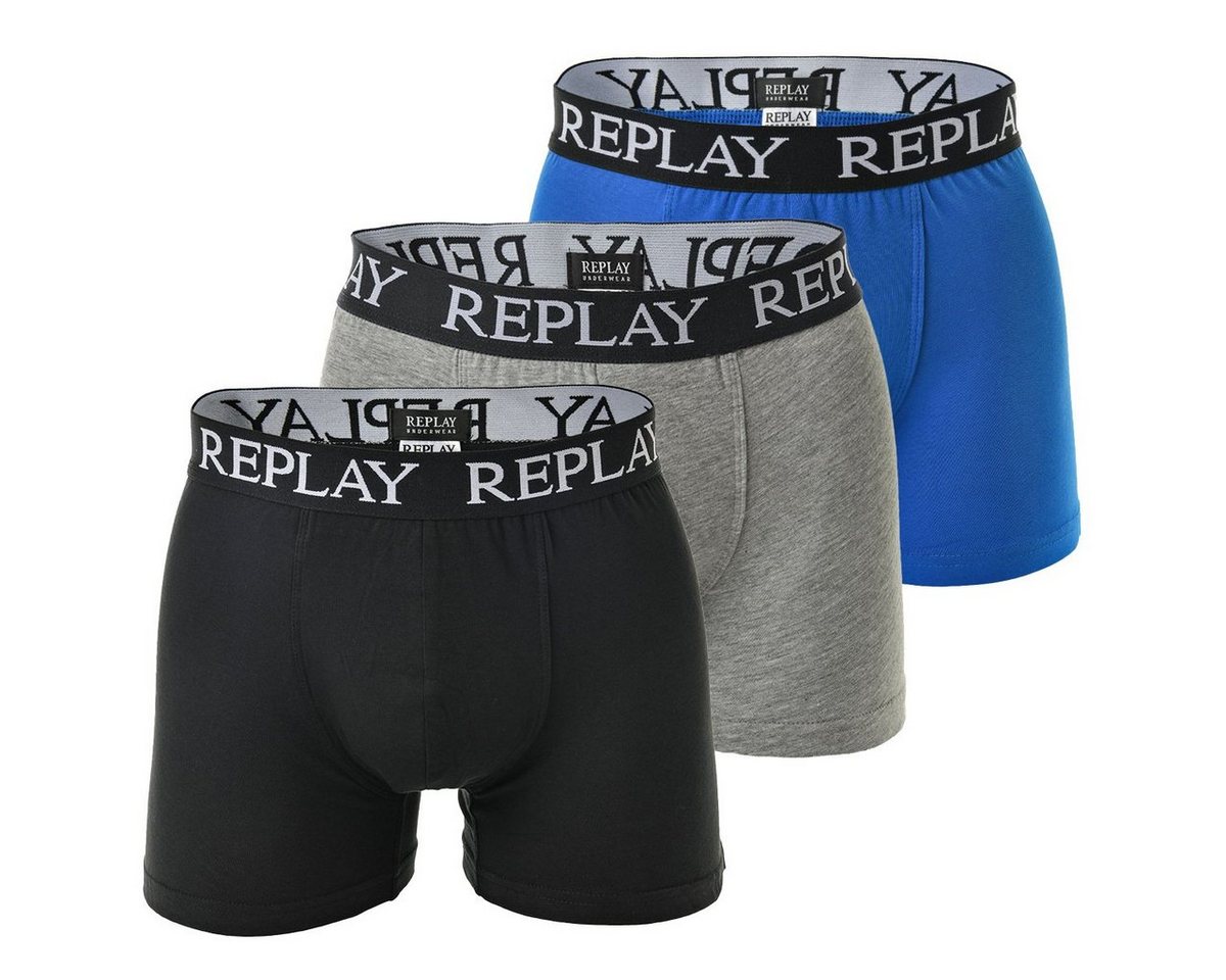 Replay Boxer Herren Boxershorts, 3er Pack - Unterhosen von Replay