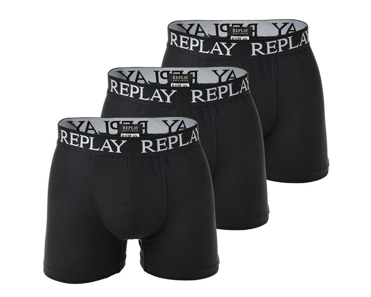 Replay Boxer Herren Boxershorts, 3er Pack - Unterhosen von Replay