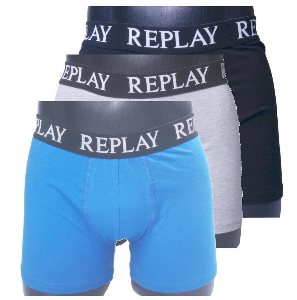 Replay Boxershorts Herren Boxershorts in 3er Pack (3-St., 1 x 3 Stk) von Replay