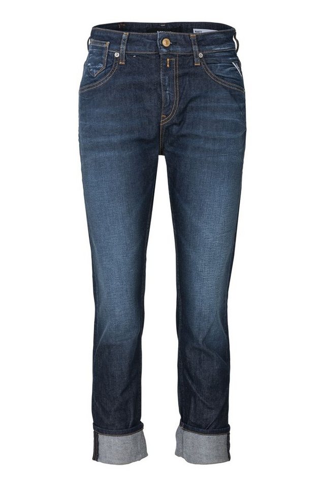 Replay Boyfriend-Jeans 10.5 OZ DARK INDIGO SUPER STRETCH DENIM von Replay