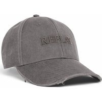 Replay Cap aus Baumwoll-Denim im Used-Look in 0 von Replay