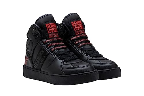 Replay Jungen Sneaker Cobra 6F Hoch, Schwarz (Black 003), 38 von Replay