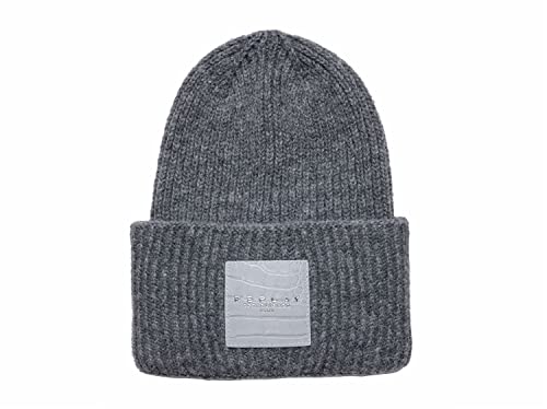 REPLAY Damen AW4245 Beanie-Mütze, 014 Dark Grey, UNIC von Replay