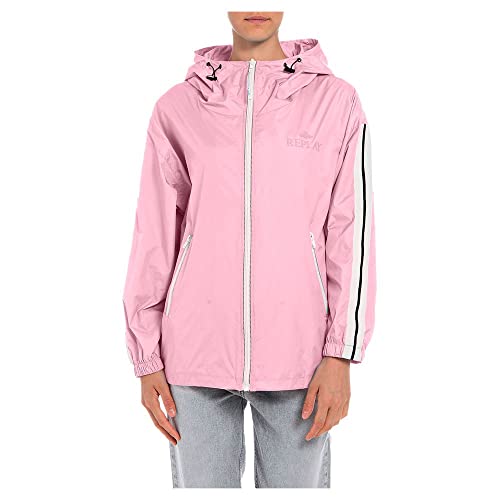 Replay Damen Anorak mit Kapuze, Soft Pink 664 (Rosa), S von Replay