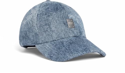 Replay Damen Cap Denim, Washed Denim 0795 (Blau), Einheitsgröße von Replay
