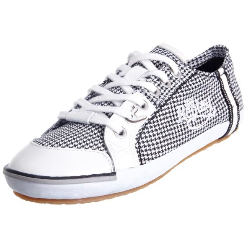 Replay Damen Bridgette Check Schnürschuh, weiß/schwarz, 39 EU von Replay