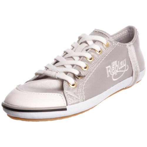 Replay Damen Bridgette Satin Schnürschuh, Platin, 41 EU von Replay