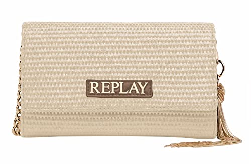 Replay Damen Tasche mit Anhänger, Dirty Beige 050 (Beige), Onesize von Replay