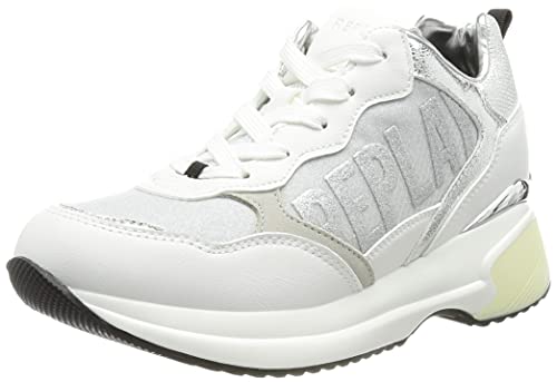 REPLAY Damen Comet-GIRONA Sneaker, 081 White Silver, 35 EU von Replay