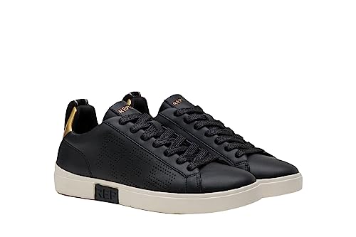 Replay Damen Cupsole Sneaker Polys W Three Schuhe, Schwarz (Black Platinum 2342), 35 von Replay