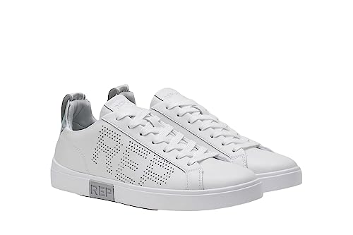 Replay Damen Cupsole Sneaker Polys W Three Schuhe, Weiß (White Silver 081), 35 von Replay