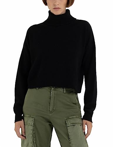 Replay Damen Pullover Rollkragenpullover Wolle, Black 098 (Schwarz), XS von Replay