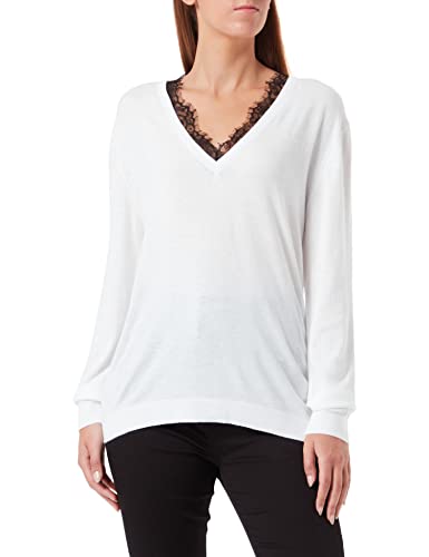 Replay Damen Dk1453 Pullover, 001 White, S von Replay