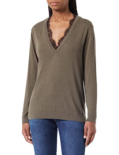 REPLAY Damen DK1453 Pullover, 123 Military Green, M von Replay