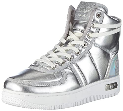 REPLAY Damen Epic-Highline Sneaker, 050 Silver, 37 EU von Replay