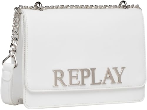 Replay Damen Handtasche aus Kunstleder, Optical White 001 (Weiß), Onesize von Replay