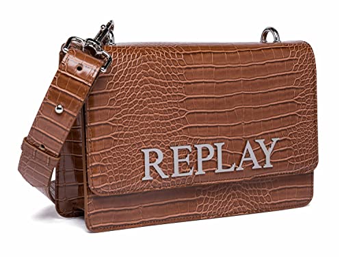 REPLAY Damen FW3000 Schultertasche, 060 Brick Brown von Replay