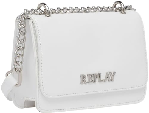 Replay Damen Handtasche aus Kunstleder, Optical White 001 (Weiß), Onesize von Replay