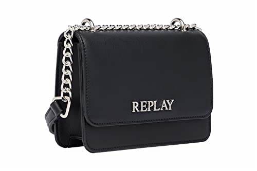 Replay Damen Handtasche aus Kunstleder, Black 098 (Schwarz), Onesize von Replay