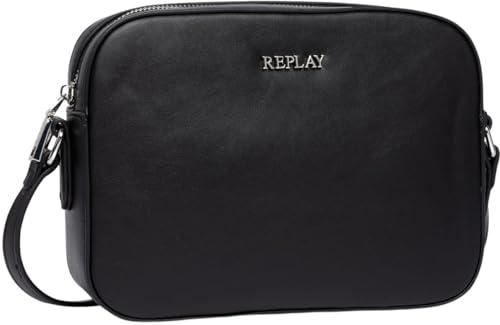 Replay Damen Umhängetasche Klein, Black 098 (Schwarz), Onesize von Replay