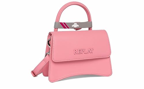 Replay Damen Handtasche Klein aus Kunstleder, Rosa (Caramel Pink 321), Onesize von Replay