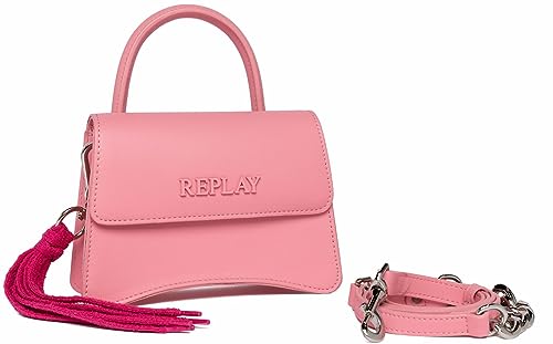 Replay Damen Handtasche Klein aus Kunstleder, Caramel Pink 321 (Rosa), Onesize von Replay