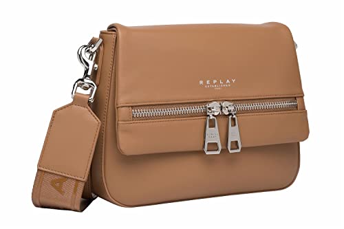 Replay Damen Tasche aus Kunstleder, Dirty Pale Beige 074 (Beige), Onesize von Replay