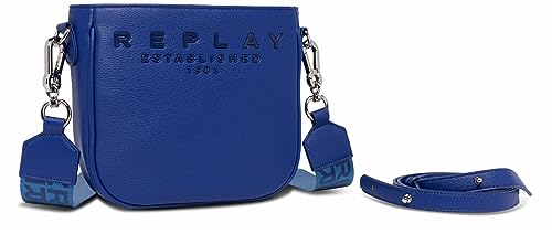 Replay Damen Handtasche Klein aus Kunstleder, Blue China 521 (Blau), Onesize von Replay