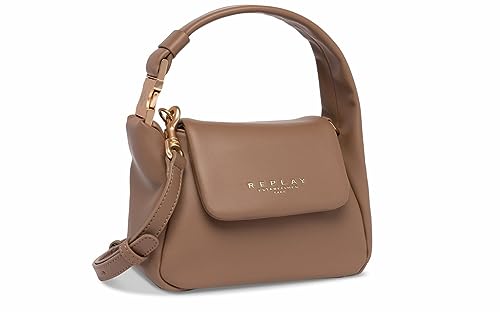 Replay Damen Handtasche Klein aus Kunstleder, Brown Grey 126 (Braun), Onesize von Replay