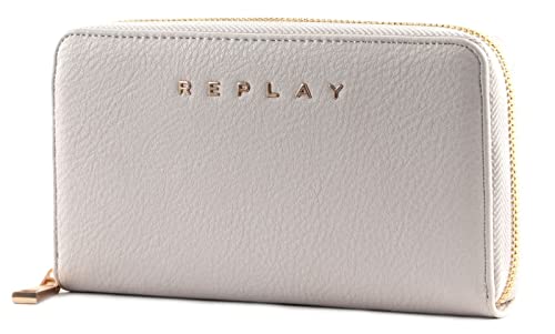 REPLAY Damen FW5212 Reisezubehör-Brieftasche, 020 Light Grey, 19 cm x 10 cm x 2 cm von Replay