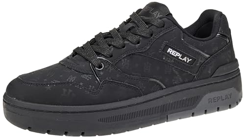 Replay Damen Cupsole Sneaker Gemini W Total Schuhe, Schwarz (Black 003), 38 von Replay