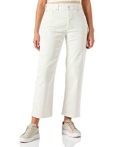 Replay Damen Heveleen Jeans, 011 Natural White, 31W von Replay