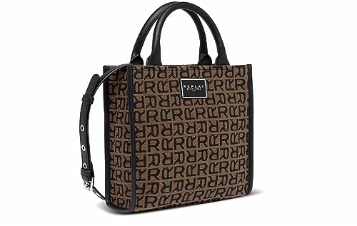 Replay Damen Handtasche Groß, Mehrfarbig (Pino + Black 1297), Onesize von Replay