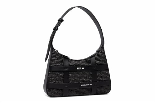 Replay Damen Handtasche Klein, Black 098 (Schwarz), Onesize von Replay